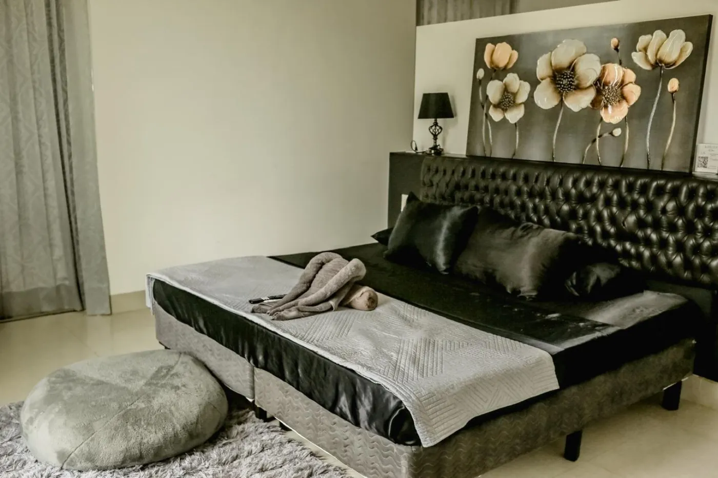 Habitación familiar con cama amplia en Casa Lua